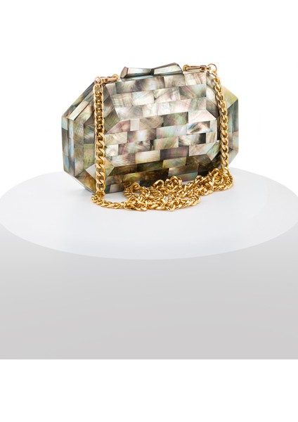 Madre LY0107B Sedef El Yapımı Siyah Çanta fiyatları