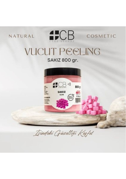 Cb-Doğal Vücut Peelingi 800 gr – Cilt Yenileyici ve Nemlendirici Bakım
