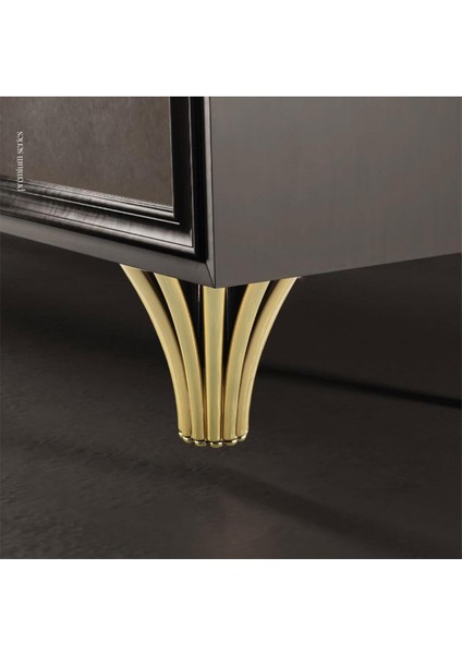 Mobilya Kanepe Koltuk Konsol Tv Ünitesi Baza Ayağı Orta Sehpası Ayak Ayakları 12 cm Altın Altın Tekl indirimleri