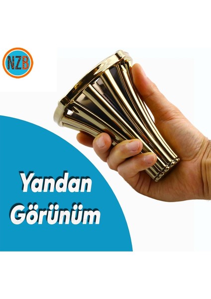 Mobilya Kanepe Koltuk Konsol Tv Ünitesi Baza Ayağı Orta Sehpası Ayak Ayakları 12 cm Altın Altın Tekl