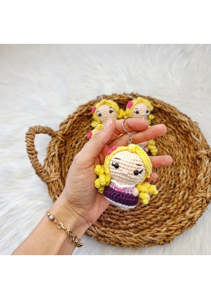 Amigurumi Örgü Rapunzel Anahtarlık Çanta Süsü fırsatları