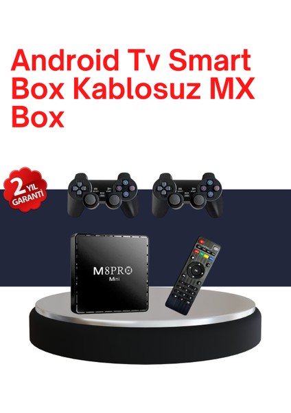 Resveq Retro Oyun Konsollu Akıllı Android Tv Kutusu