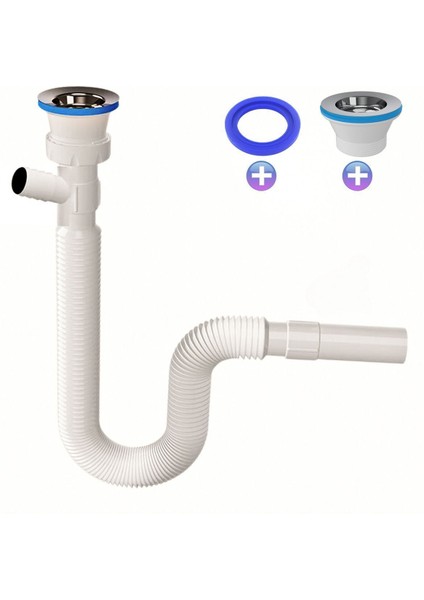 Güçlü Plastik Çamaşır Makinesi Girişli Körüklü Lavabo Sifonu Lavabo Sifonu Lavabo Sifonu Sifon Lavab