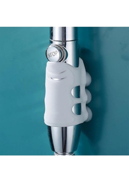 Else Güçlü Vantuzlu Suya Dayanıklı Silikon Duş Başlığı Askı Tutucusu Duş Başlığı Beyaz Silikon fırsatları