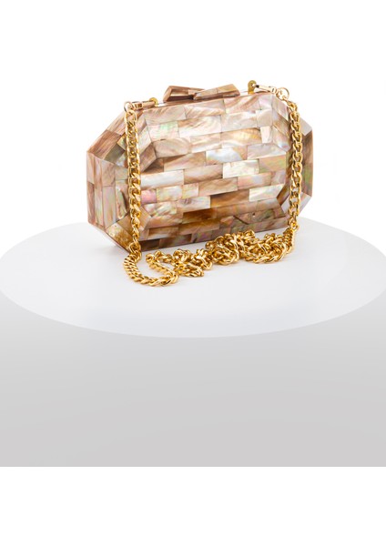 Madre LY0107A Sedef El Yapımı Açık Kahverengi Çanta fiyatları