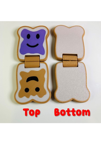 Sammie The Pb+J Fidget Kaydırıcı, Fıstık Ezmesi Jöle