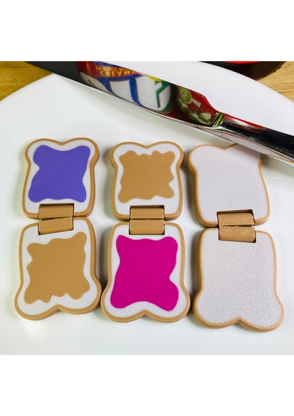 Sammie The Pb+J Fidget Kaydırıcı, Fıstık Ezmesi Jöle