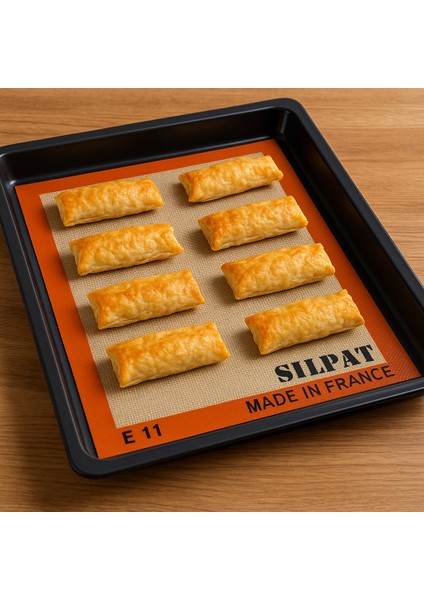 premium Silikon Pişirme Matı – Yapışmaz Fırın Altlığı 🍪🍕 | Isıya Dayanıklı, Yağsız Pişirme Için, Kolay Temizlikli, Tekrar Kullanılabilir