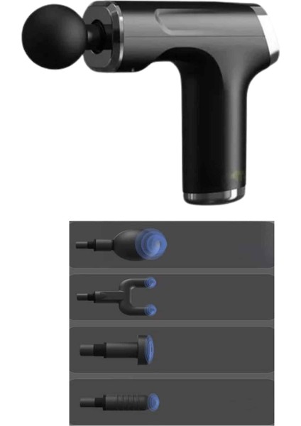 Resveq Profesyonel Masaj Tabancası Sporcu Masaj Aleti 4 Başlıklı Şarjlı Titreşimli indirimleri