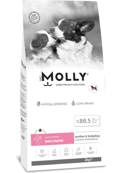 Tavuklu ve Yabanmersinli Mini Starter Yavru Köpek Maması 2kg