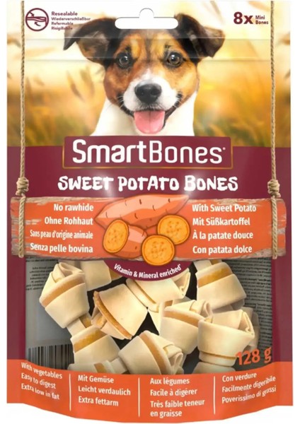 Smartbones Küçük Irk Köpekler Için Tatlı Patatesli Ödül Kemiği (8li) 128GR