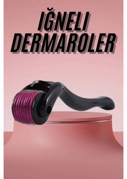 Resveq Derma Roller Titanyum Uçlu 540 Iğneli 1 mm Saç Sakal Çıkarma ve Cilt Bakım Masaj Aleti