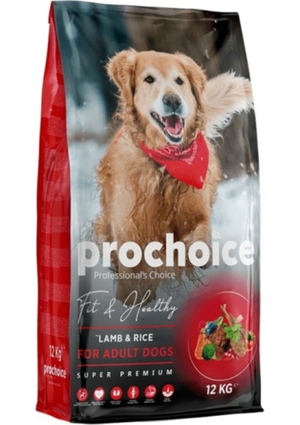 Prochoice Kuzu Eti ve Pirinçli Yetişkin Köpek Maması 12KG