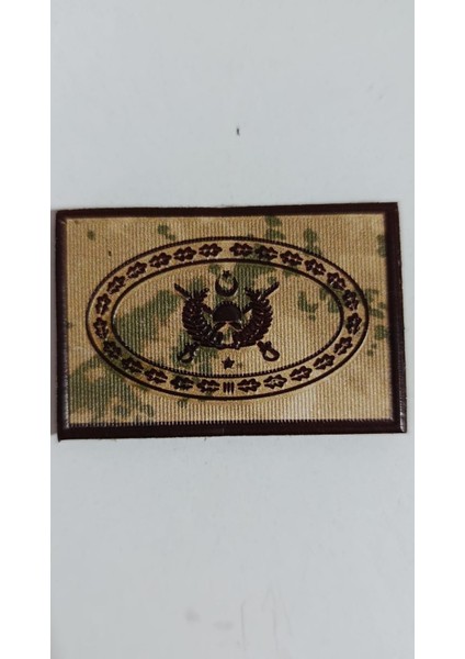 Jandarma Subay Kamuflaj 1-5 Yıl Kıta Hizmet Göğüs Brövesi 3d, Bir Yıldız, Yeni Tip, Cırtlı,
