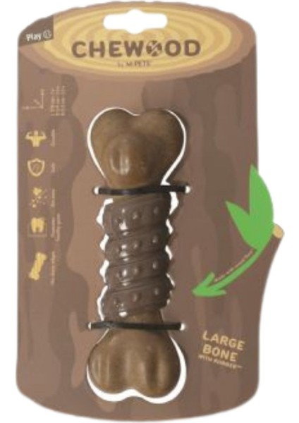 Chewood Large Bone With Rubber Köpek Oyuncağı (L)
