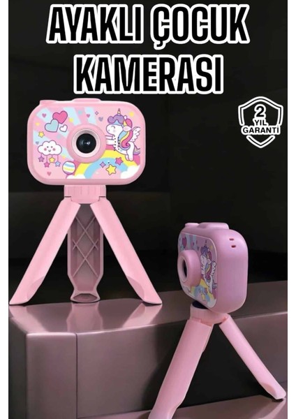 Resveq Ayaklı Mini Fotoğraf Makinesi Çocuk Için Eğitici Video Kamera (Kopya)