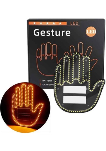 Resveq LED Işık El Işareti Araç Camı Için Uzaktan Kumandalı fiyatları