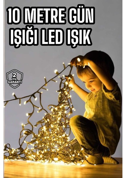 Resveq 10 Metre Şerit LED Gün Işığı LED Işık Süsleme Parti Malzemesi Konsept