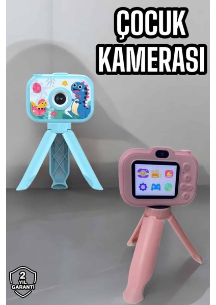 Resveq Ayaklı Mini Fotoğraf Makinesi Çocuk Için Eğitici Video Kamera