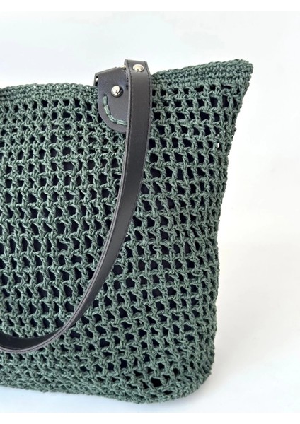 Loty Yeşil Örgü Çanta modelleri