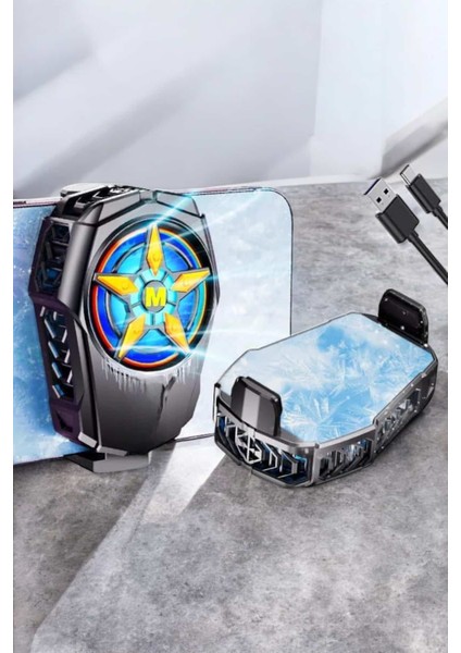 Resveq Fanlı Radyatör Soğutucu Telefon Soğutucu Tüm Telefonlara Uyumlu fırsatları