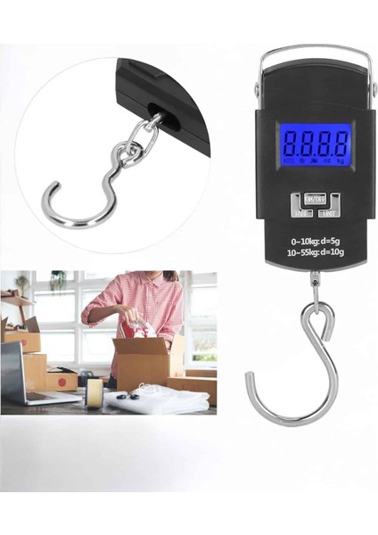 Resveq 50 kg El Kantarı Ağırlık Ölçer Dijital Ekranlı Kancalı Portatif modelleri