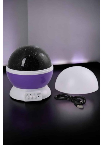 Resveq Yıldızlı Gökyüzü Projeksiyon Gece Lambası Hareketli Işık Şovu indirimleri