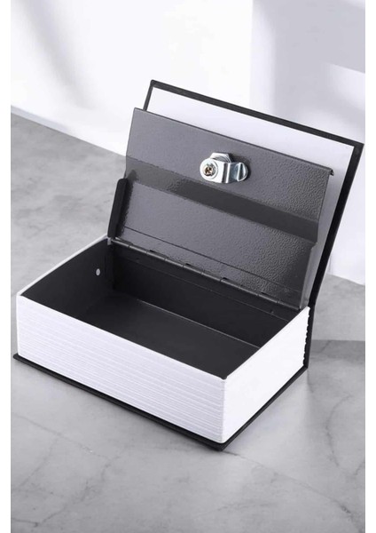 Resveq Büyük Boy Anahtarlı Kitap Görünümlü Gizli Kasa Çelik Kasa Altın Kasası modelleri