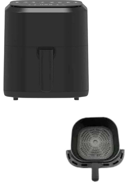 Resveq 4l Airfryer Hazneli Hava Fritözü Yağsız Fritöz Taşınabilir Fırın Işlevi Gören Pratik