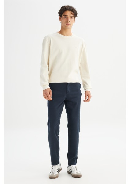 %100 Pamuk Regular Fit Normal Kesim Bisiklet Yaka Patch Logo Siyah Sweatshirt fiyatları