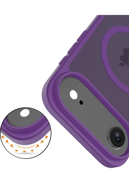 Resveq Joko Apple Iphone 17 Air Jota Magsafe Kapak - Derin Mor modelleri