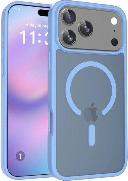 Resveq Joko Apple Iphone 17 Pro Jota Magsafe Kapak - Açık Mavi