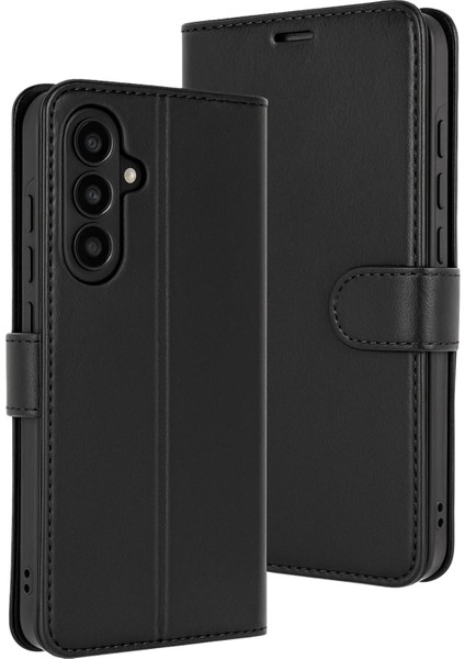 Resveq Newface Samsung Galaxy S25 Fe Trend S Plus Kapaklı Kılıf - Siyah