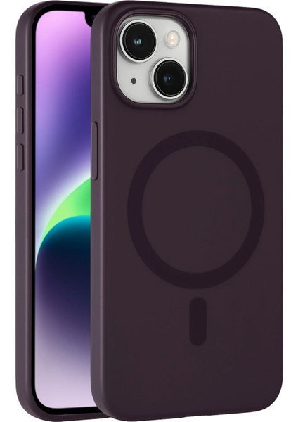 Resveq Joko Apple Iphone 14 Tuna Pc Slim Magsafe Kapak - Derin Mor