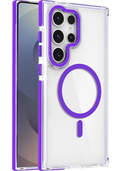 Resveq Joko Samsung Galaxy S25 Ultra Bella Magsafe Kapak - Derin Mor