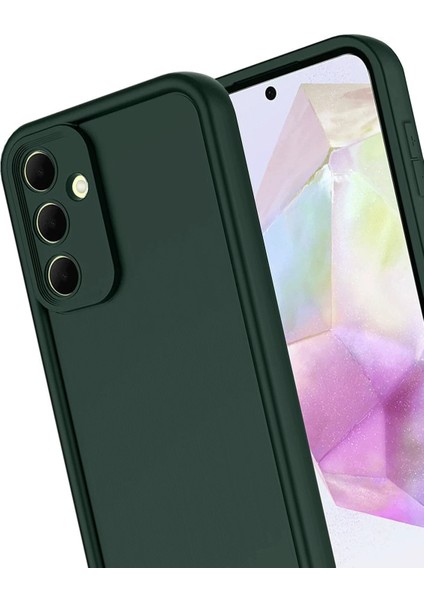 Resveq Newface Samsung Galaxy A17 5g Viera Silikon - Koyu Yeşil modelleri