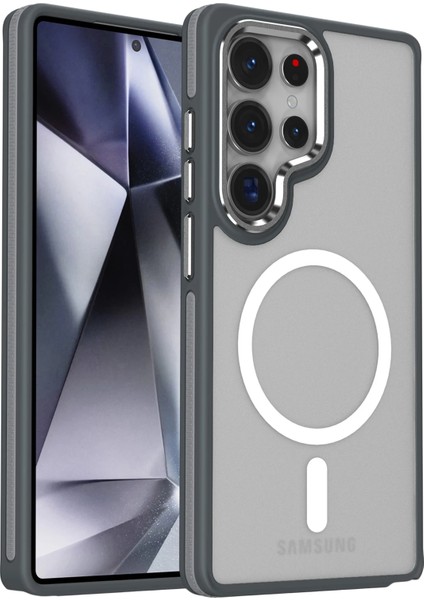 Resveq Joko Samsung Galaxy S25 Ultra Winner Magsafe Kapak - Gri