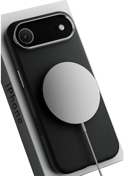 Resveq Joko Iphone 17 Air Wonder Deri Magsafe Kapak - Siyah modelleri