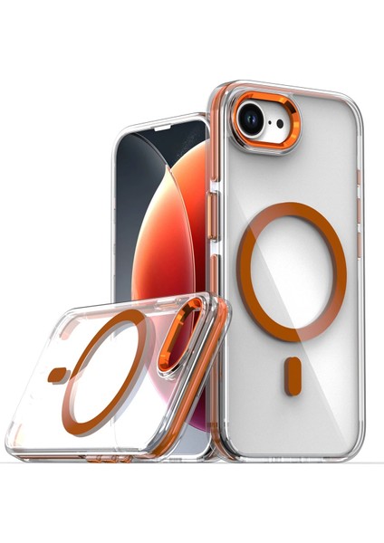 Resveq Joko Iphone 16E Bella Magsafe Kapak - Turuncu