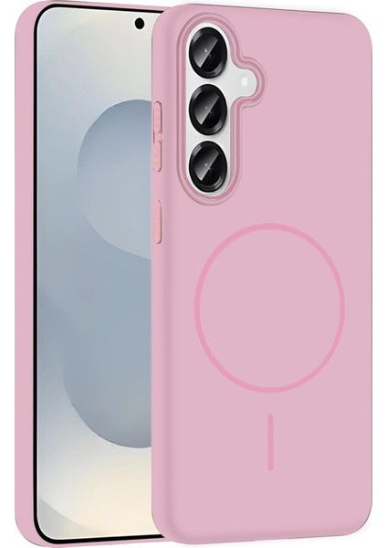 Resveq Joko Samsung Galaxy S23 Fe Broş Magsafe Kapak - Pembe