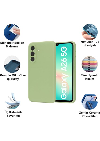 Samsung Galaxy A26 Kılıf Lansman Premium Silinebilir Silikon fiyatları