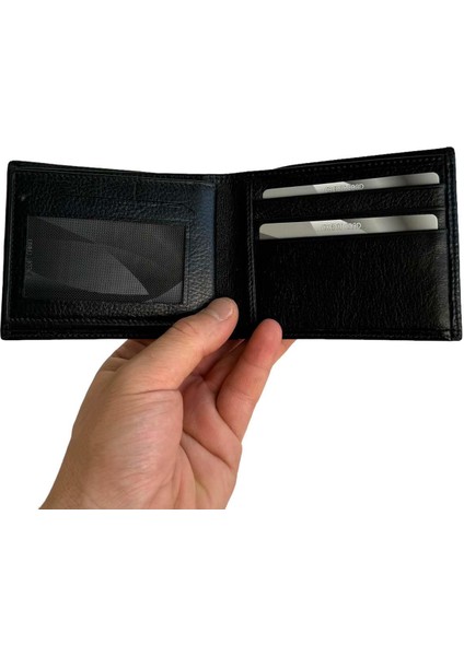 Siyah Hakiki Deri Çıkarılabilir Iç Bölmeli Yatay Model Klasik Erkek Cüzdan - XD-3017 modelleri