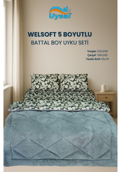 Welsoft 5 Boyutlu Battal Boy Uyku Seti
