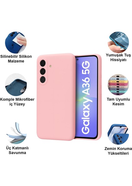 Samsung Galaxy A36 Kılıf Lansman Premium Silinebilir Silikon fiyatları