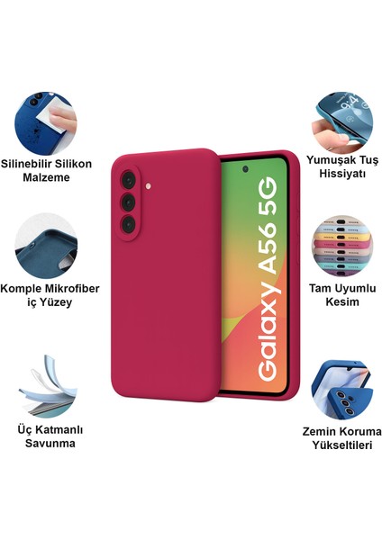 Samsung Galaxy A56 Kılıf Lansman Premium Silinebilir Silikon fiyatları