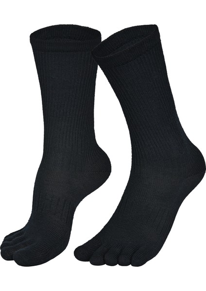 Bruges Merino Yünlü Mantar ve Koku Önler Parmaklı Çorap 1 Çift Paket Siyah fiyatları