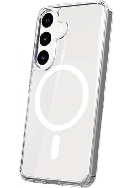 Samsung Galaxy S24 Kılıf Magneticsafe Şeffaf Silikon - Şeffaf fiyatları