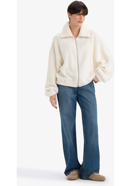 Oversize Geniş Kalıp Polo Yaka Welsoft Pelüş HIRKA C8229AX25WN fiyatları