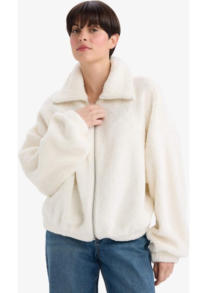Oversize Geniş Kalıp Polo Yaka Welsoft Pelüş HIRKA C8229AX25WN fırsatları