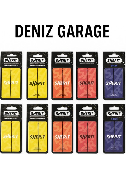 Araç Içi Kokusu Model – 10’lu Paket (Deniz Garage)